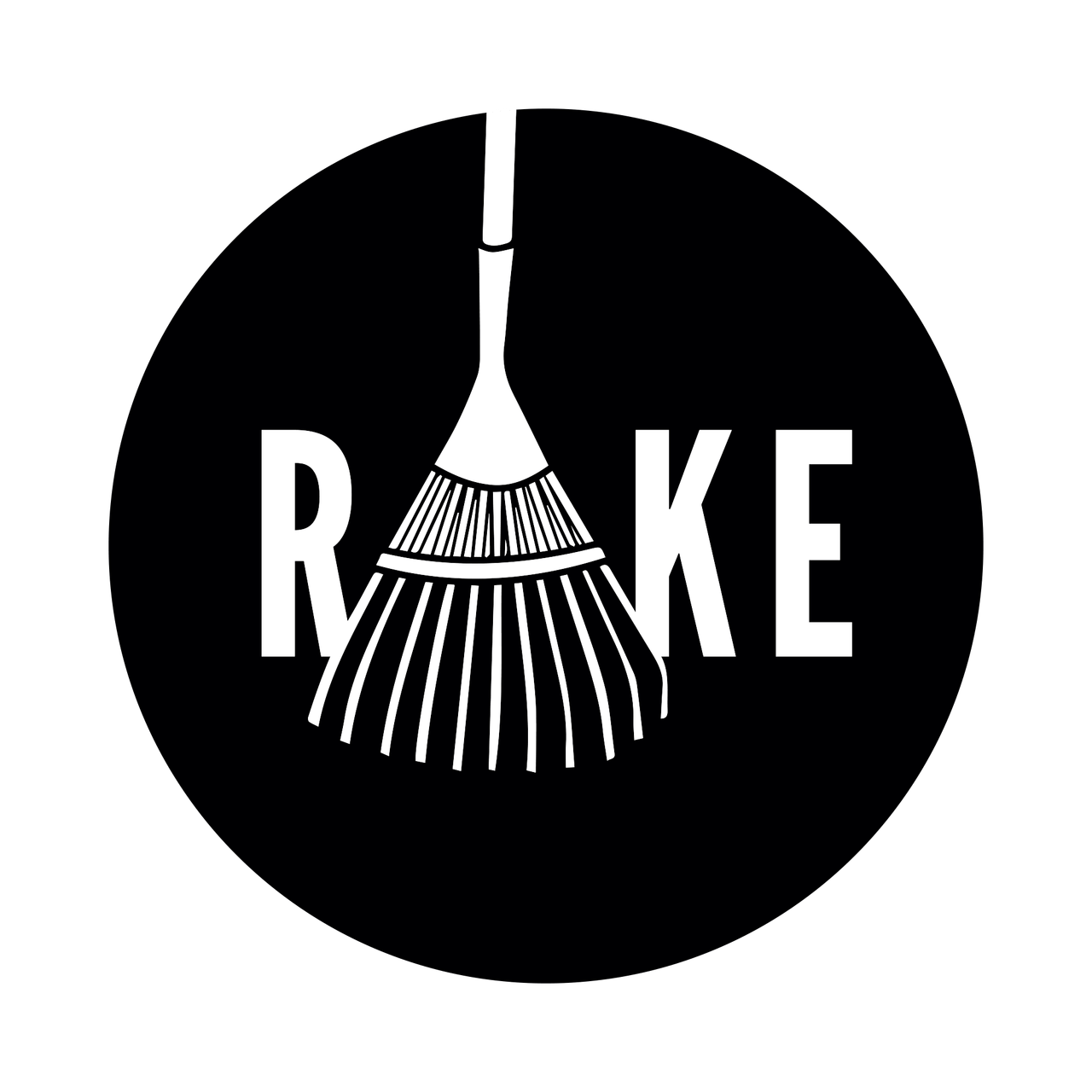 Rake Logo - Rake Knob Sticker