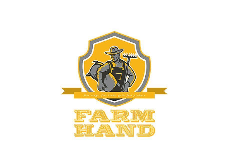 Rake Logo - Farm Hand Free Range Produce Logo