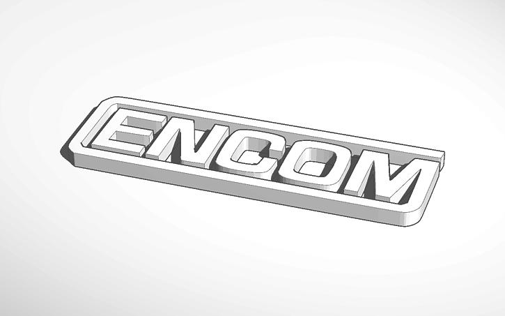 Encom Logo - 3D design TRON Encom logo | Tinkercad