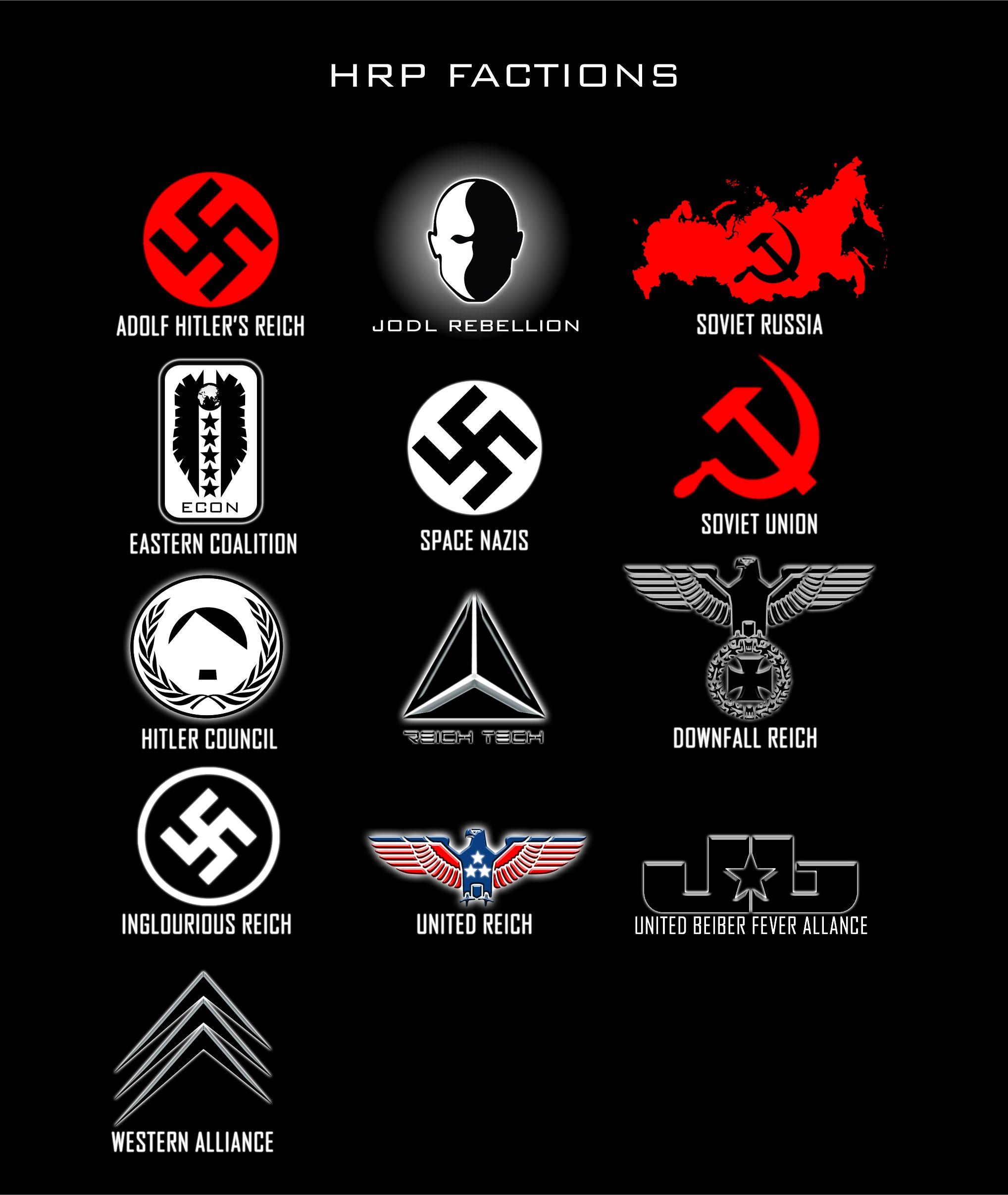 Hitler Logo - Emblems of the factions of the world of the Hitler Rants Parodies ...