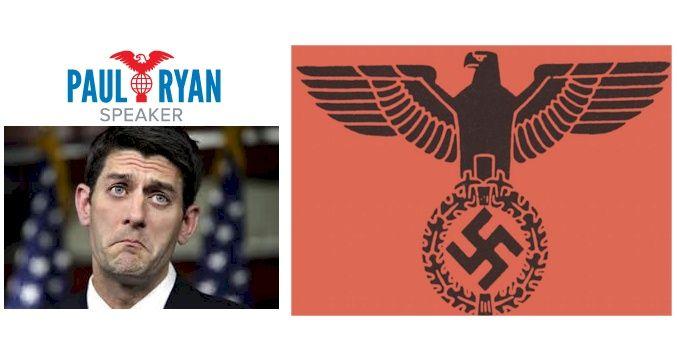 Hitler Logo - Paul Ryan's logo Getting Heat Over Resemblance to Nazi Symbol