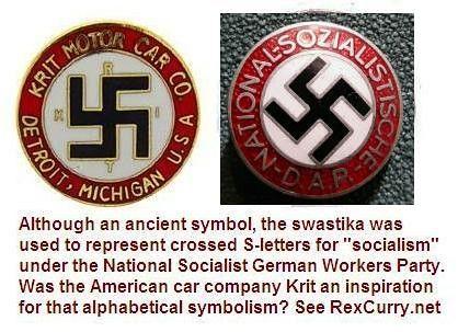 Hitler Logo - Krit Motor Car Company Swastika in Germany w/ Adolf Hitler