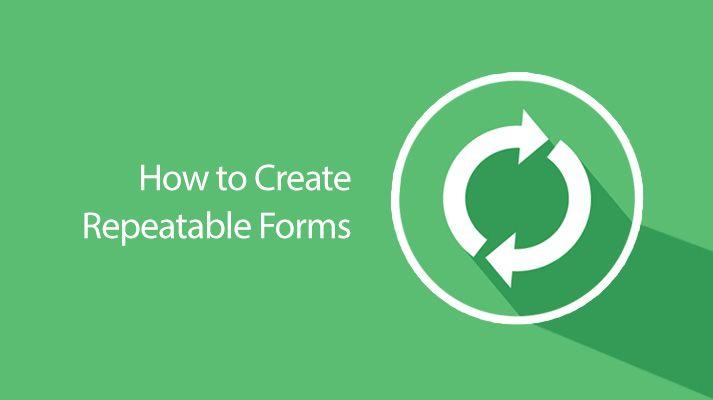 Forms Logo - ITHS. Making Repeatable Forms