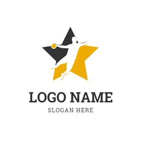 Sportsman Logo - Five Pointed Star and Sportsman logo design | NU Handball | Logos ...