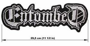Entombed Logo - Details about ENTOMBED logo BACK PATCH embroidered NEW death metal