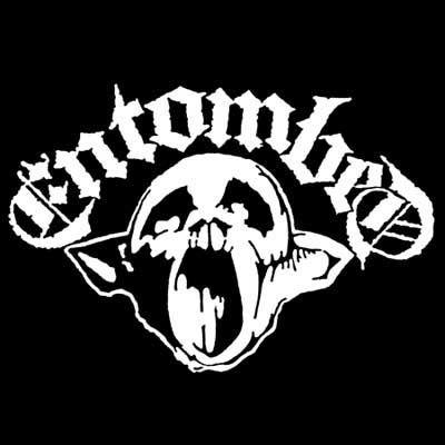 Entombed Logo - Entombed- Life Goes On (Skull) on a black YOUTH sized shirt