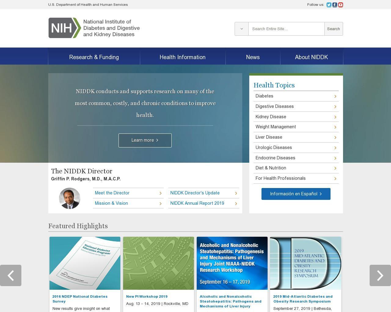 NIDDK Logo - Niddk.nih.gov. Website Statistics / Analytics