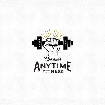 Fitnesstrainer Logo - Anytime Fitness trainer logo design #PersonalTrainer #FitnessTrainer