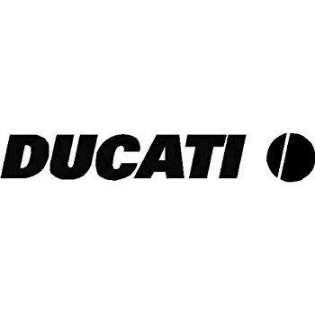 Dugati Logo - DUCATI LOGO WHITE DECAL STICKER VINYL