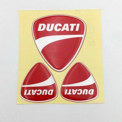 Dugati Logo - MOTORCYCLE RUBBER RACING DUCATI Logo Emblem Decal Sticker Set Fuel Tank  Fairing