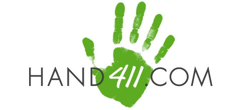 411.com Logo - Hand411