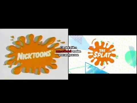 Nicksplat Logo - Nickelodeon Blob Logo And The Splat NickSplat Comparison