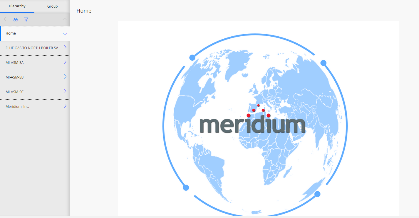 Meridium Logo - Access the Thickness Monitoring Overview Page for a Selected