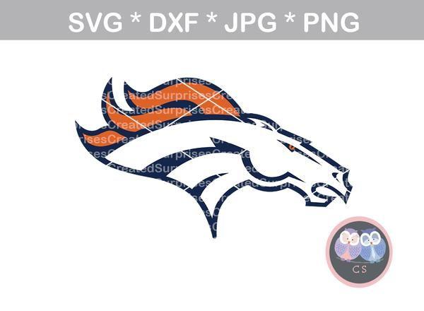 Cameo Logo - Broncos Logo, Football, ball, digital download, SVG, DXF, cut file,  personal, commercial, use with Silhouette Cameo, Cricut and Die Cutting  Machines