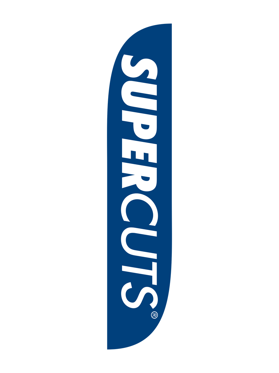 Supercuts Logo - Supercuts 12ft Feather Flag Blue