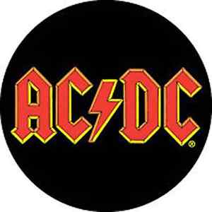 Original AC DC Logo - AC/DC 1.5-inch BADGE Button Pin AC/DC Classic Logo NEW OFFICIAL ...