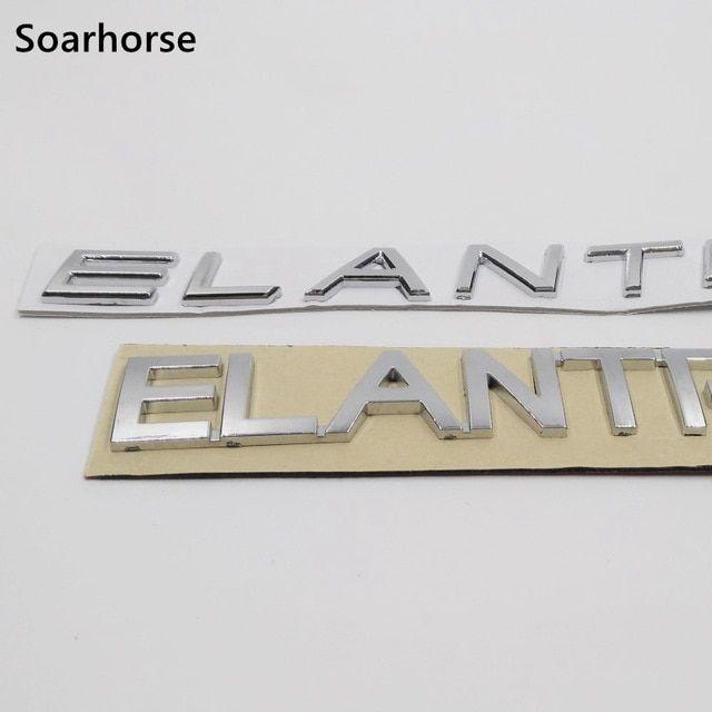 Elantra Logo - US $7.51 6% OFF|Soarhorse For Hyundai Elantra Letters Logo Sticker Car Rear  Trunk Lid Emblem Badge Nameplate-in Car Stickers from Automobiles & ...