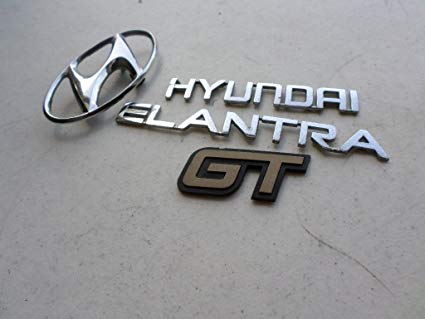 Elantra Logo - Amazon.com: 03-05 Hyundai Elantra GT Rear Trunk Emblem Badge ...