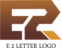 E2 Logo - E2 Letter Logo Vector (.AI) Free Download