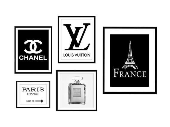 Chanel Logo - Paris Chanel Logo Louis Vuitton Logo Coco Chanel Chanel | Etsy