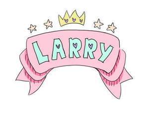 Larry Logo - Larry Stylinson, pink, logo,king, pretty on We Heart It