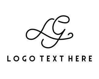 Caligraphy Logo - Luxury Letter L&G Logo