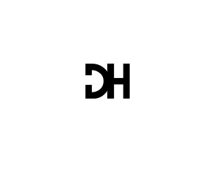DH Logo - simplicity in a DH design. logo designs. Logos, Logo design, Design