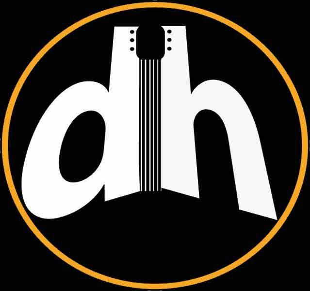DH Logo - Guitar DH logo. logo designs. Logos, Logo branding, Logos design