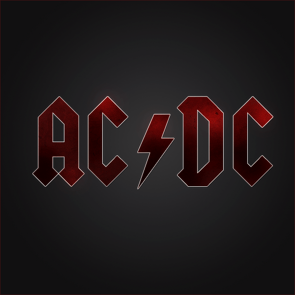 Original AC DC Logo - Musiclipse | A website about the best music of the moment that you ...