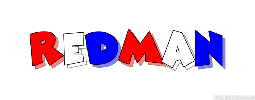 Redman Logo - United States of America Logo. Free Logo Design Tool from Flaming Text