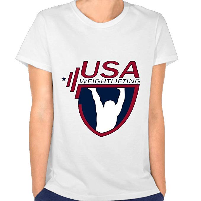 Weightlifting Logo - Iancaopin Women USA Weightlifting Logo Classic Running