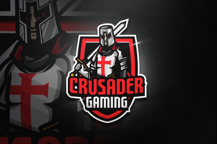 Cusader Logo - Crusader Gaming - Mascot & Esport Logo by aqrstudio on Envato Elements