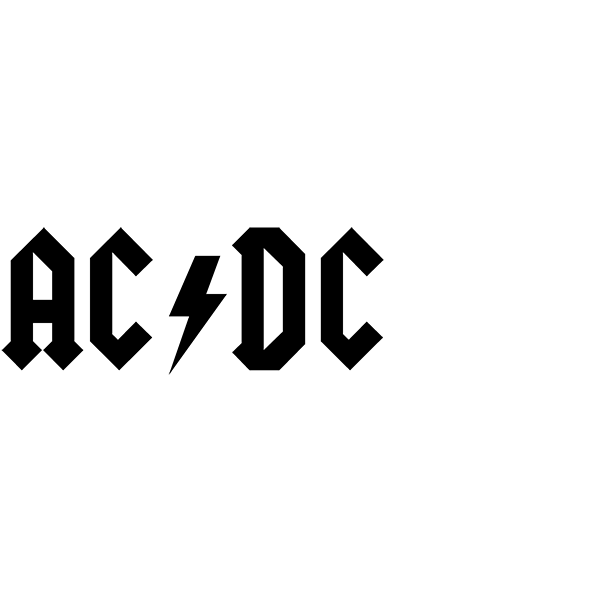 Original AC DC Logo - Download the free font replicating the logo from the music group AC ...