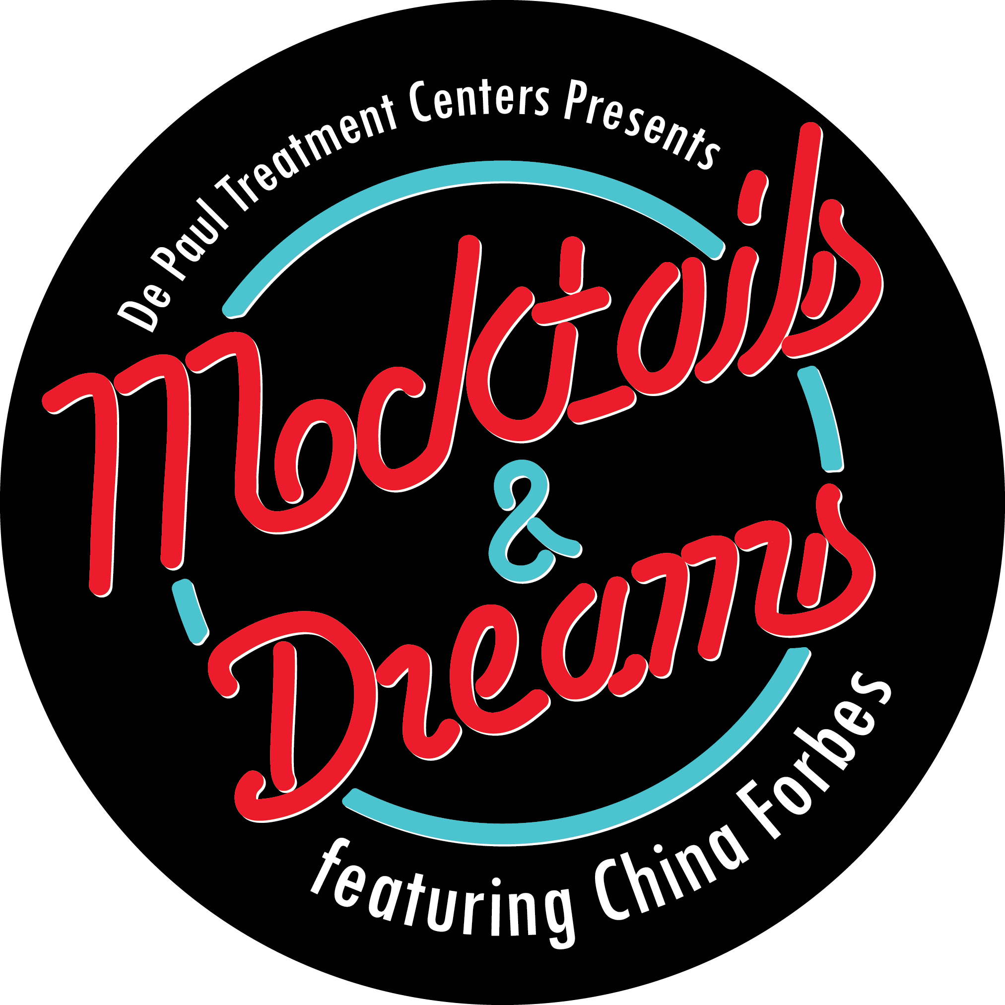 Mocktail Logo - Mocktails & Dreams - De Paul Treatment Centers