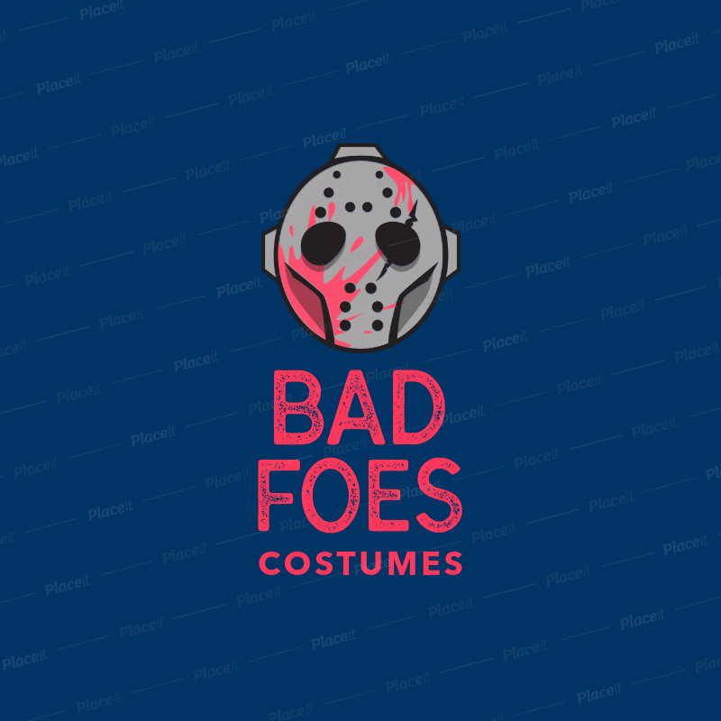 Scary Logo - Logo Design Template for Scary Halloween Costume Store 1320b