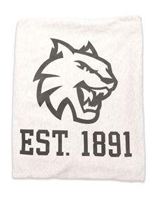 CWU Logo - Wildcat Shop - Grey CWU Logo Sweatshirt Blanket