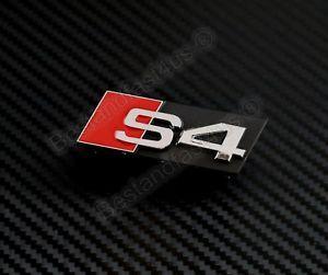 S4 Logo - Details about S4 TRUNK LOGO EMBLEM BADGE RED BLACK SILVER FIT AUDI #E9