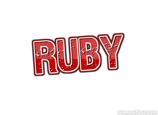 Ruby Logo - Ruby Logo. Free Name Design Tool from Flaming Text