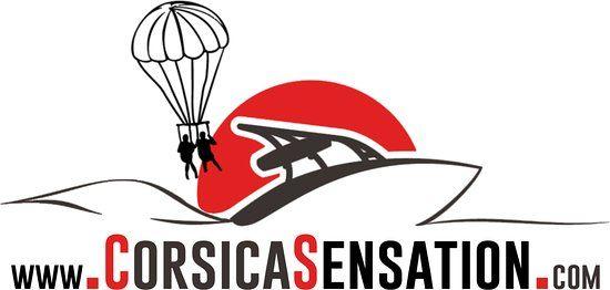Sensation Logo - logo corsica sensation parachute ascensionnel corse