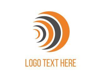 Rounded Logo - Orange Globe Logo