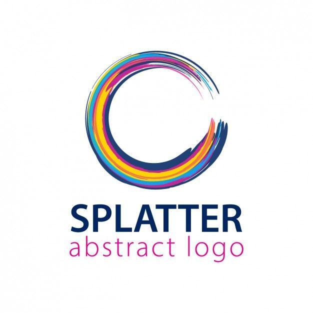 Rounded Logo - Logo with rounded splatter shape Vector