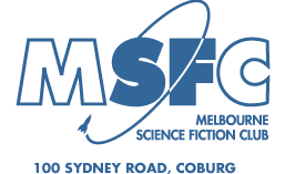 MSFC Logo - MSFC Melbourne Science Fiction Club. Reg'n No. A0024270N