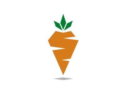 Carrot Logo - Carrot. Logo Inspiration. Vector logo design, Organic logo, Logo