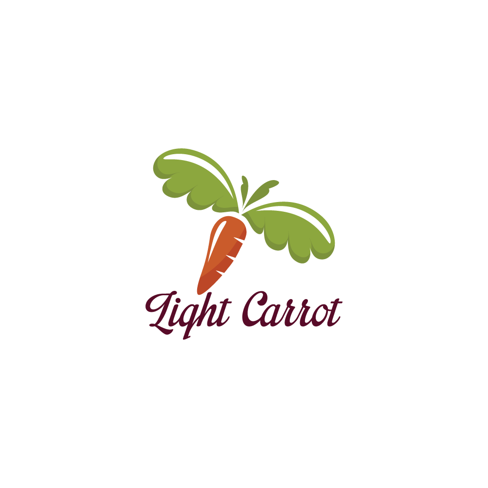 Carrot Logo - For Sale: Light Carrot Logo Design