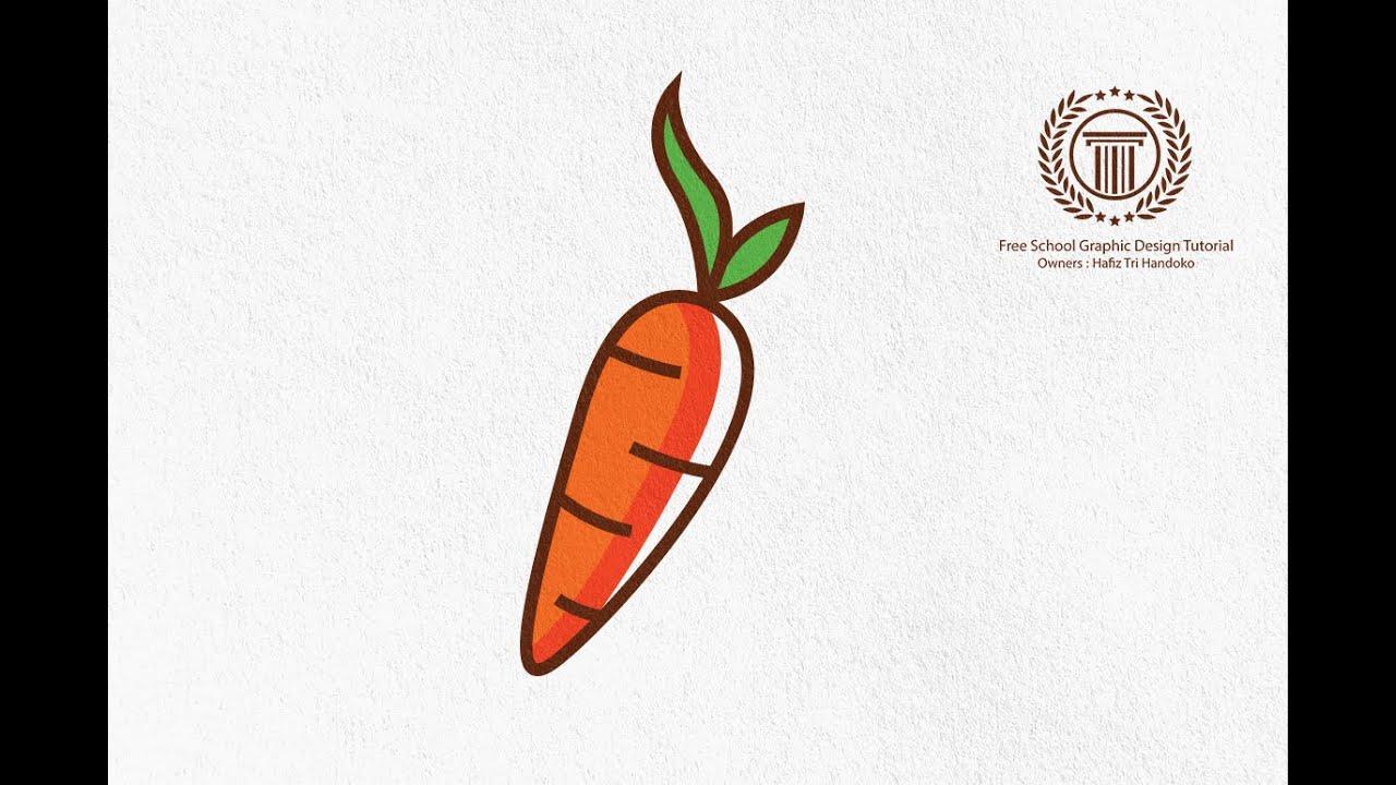 Carrot Logo - logo design illustrator illustrator tutorial logo design for beginners how to create carrot