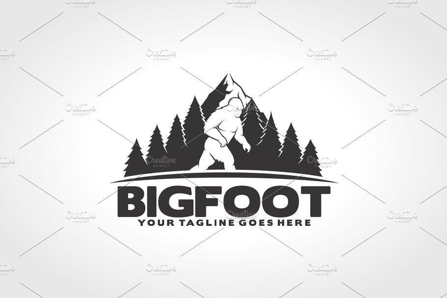 Bigfoot Logo - Bigfoot Logo Logo Templates Creative Market