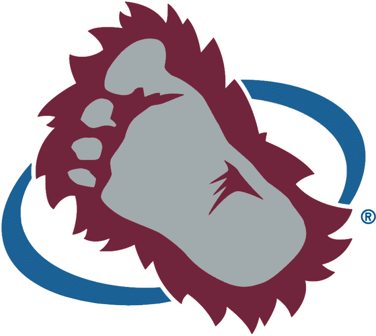Bigfoot Logo - Colorado Avalanche Secondary Logo Hockey League NHL