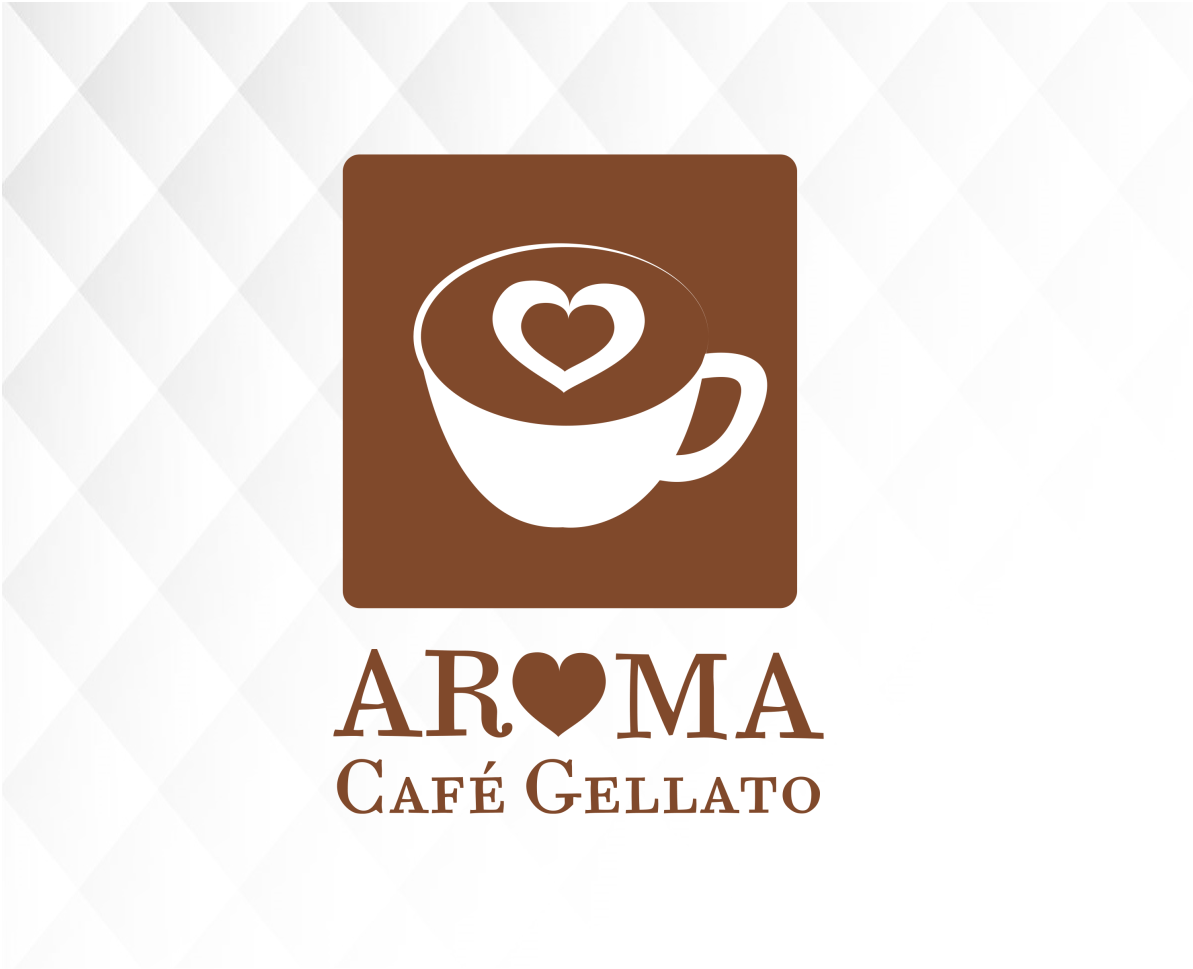 Aroma Logo - Aroma cafe gellato - Flamelogo