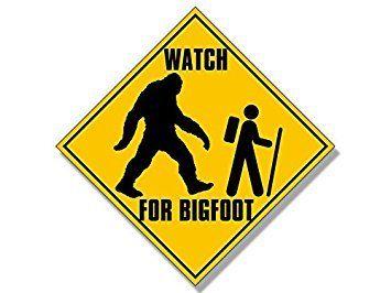 Hiker Logo - Amazon.com: GHaynes Distributing MAGNET Watch for BIGFOOT with Hiker ...