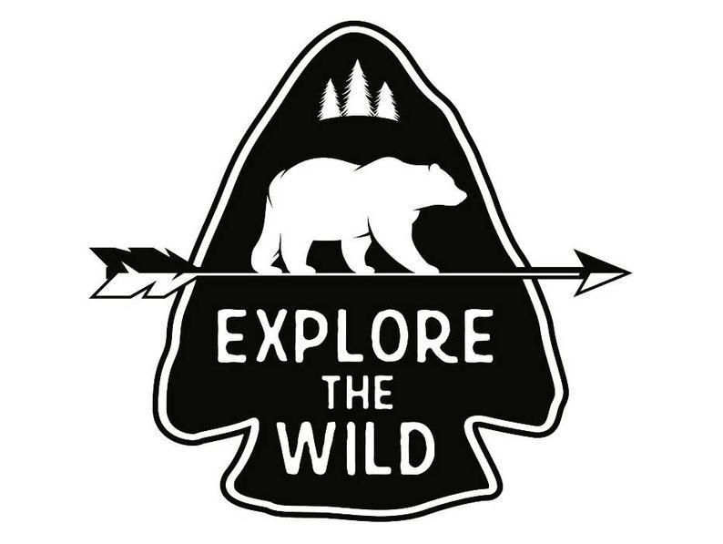 Hiker Logo - Camping Logo #1 Arrowhead Arrow Bear Camper Camp Campsite Hike Hiking Hiker  Explore Adventure Vacation .SVG .EPS Vector Cricut Cut Cutting